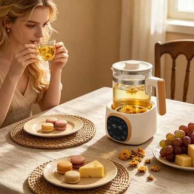 Zdjęcie produktu dla Podgrzewacz do butelek 1.3L, podgrzewacz do wody dla dzieci, podgrzewacz do żywności dla dzieci, do herbaty, kawy (biały)