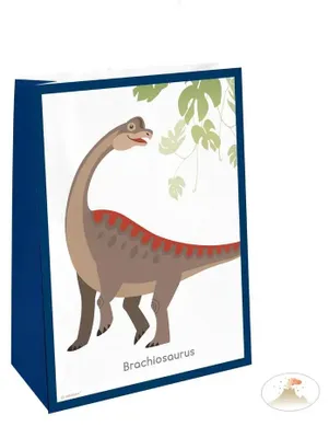 Produktbild von Riethmueller 4 Papiertüten mit Sticker Happy Dinosaur