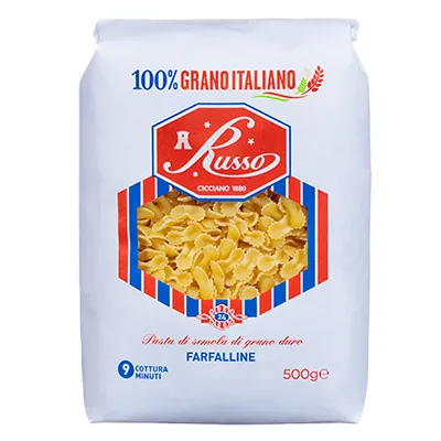 Produktbild von 20x Pasta Russo Farfalline Nudeln 500g
