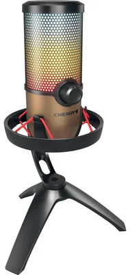 Produktbild von CHERRY UM 9.0 PRO RGB, Tischmikrofon, 24 Bit, 192 kHz, 122 dB, Kabelgebunden, USB