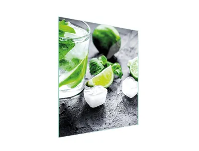 Image de Planche à découper en verre 45x52 citron vert