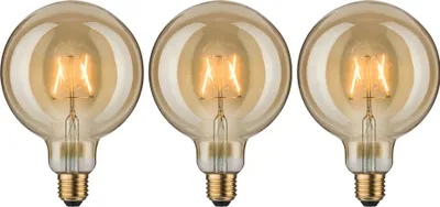 Zdjęcie produktu dla Pakiet żarówek Paulmann 3x LED Vintage Globe 125