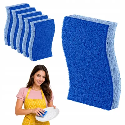 Produktbild von Allbag Küchenschwamm Reinigungsset 6 Stück Blau