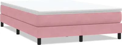 Produktbild von Boxspringbett ohne Matratze Rosa 140x210 cm Samt
