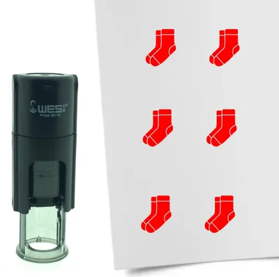 Obrázek produktu pro CombiCraft Stamp Sock 10mm kulatá - červený inkoust