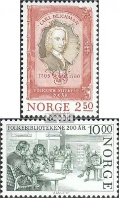 Produktbild von Briefmarken Norwegen 1985 Mi 934-935 (kompl.Ausg.) postfrisch Volksbibliothek