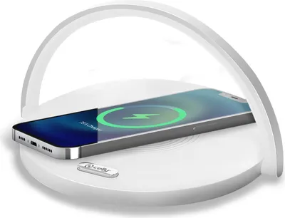 Zdjęcie produktu dla Lampka LED z ładowarką bezprzewodową 15W