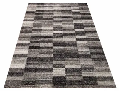 Image de Tapis PANAMERO 01 - carreau gris 80 x 150 cm
