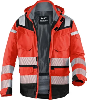 Zdjęcie produktu dla KÜBLER unisex Warnjacke REFLECTIQ rot Größe S