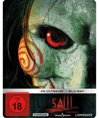 Produktbild von PLAION SAW - Limited Steelbook Edition (4K Ultra HD+Blu-ray), Film, Blu-ray, Deutsch, Englisch, 103 min, SAW, Horror