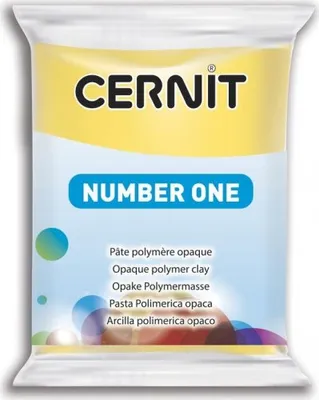 Produktbild von Cernit Modelliermasse Gelb, 56 Gramm