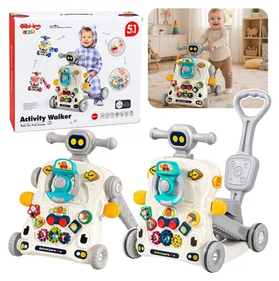 Obrázok produktu pre Interaktívny detský bicykel, posúvač, stolík a kolobežka 5 v 1
