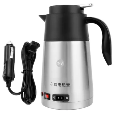 Obrázok produktu pre 1200 ml kanvica, 200 W, 24 V, elektrická kanvica pre automobily, vhodná na prípravu čaju a kávy