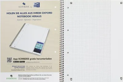 Produktbild von Collegeblock A4+ kariert 80 Blatt 4-fach gelocht gelb Packung mit 10 Stück