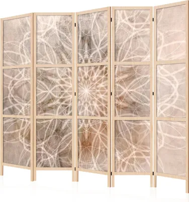 Immagine prodotto di LUMASOUL Paravento monofacciale, paravento divisorio per interni, motivo boho giapponese, 225x172 cm