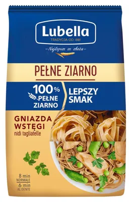 Obrázek produktu pro Celozrnné těstoviny Lubella 400 g