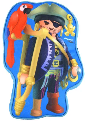 Produktbild von PLAYMOBIL Kissen - Piraten Plüsch Dekokissen Sitzkissen Zierkissen 29 x 38 x 13 cm