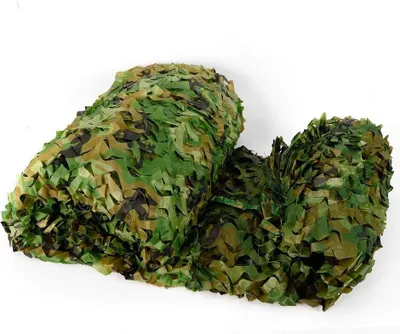 Image de Filet de camouflage 6 x 8 m Camouflage Chasse   Protection solaire Protection visuelle     Armée allemande  Pour les loisirs Camping Bars Décoration Extérieur