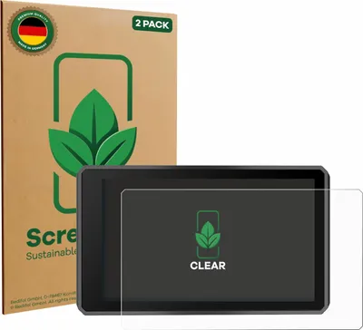 Produktbild von 2x ScreenLeaf Schutzfolie für Garmin zumo XT3 4.7" nachhaltiger Displayschutz Display Schutz Folie Klar Transparent