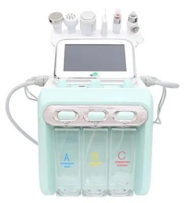 Immagine prodotto di Apparecchio per il viso Hydra - Macchina a bolle d'acqua e ossigeno 6 in 1 - Onde ultrasoniche - Pulizia profonda - Rimozione delle cellule morte - 220–240 V