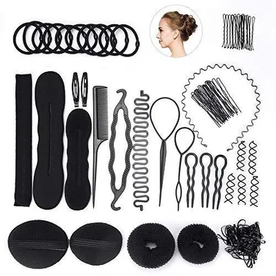 Produktbild von TRANKIELO® – Set mit Haarstyling-Accessoires – 16-in-1 Styling-Set für Frauen – Werkzeugset für Zöpfe und Frisuren