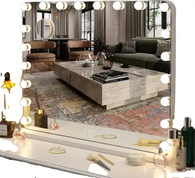 Produktbild von Make-Up Spiegel, Touch-Steuerung, LED-Beleuchtung, WEISS
