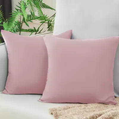Produktbild von Kissenbezug 40x40 cm Rosa Mikrofaser 2er Set Weich Hypoallergen OEKO-