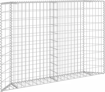 Immagine prodotto di Letto rialzato a gabbioni Forma trapezoidale Acciaio zincato 150x20x100 cm