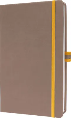 Produktbild von SIGEL LS102 Notizbuch linescape - kariert - ca. A5 - braun, gelb - Hardcover - 176 S. -