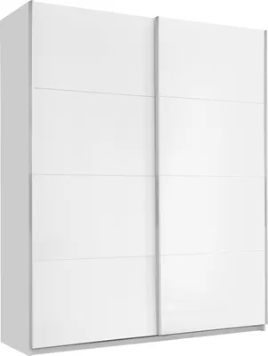 Produktbild von Schwebetürenschrank - Weiß Hochglanz - Weiß matt - 170 x 210 cm