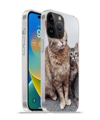 Produktbild von MuchoWow® Handyhülle Schutzhülle Hülle für Apple iPhone 14 Pro - Softcase Katze - Kätzchen - Fell Silikon Softcase Handy Hülle - Umschlag