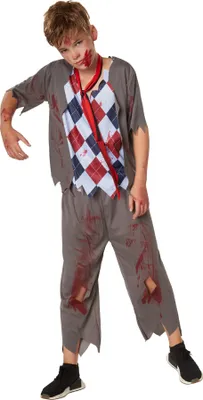 Produktbild von dressforfun® Jungenkostüm gruseliger Zombie Schuljunge