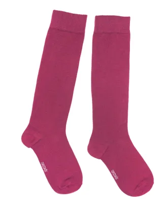 Produktbild von Damen Kniestrümpfe Einfarbig Wein Farben Purplewein Größe 39-42