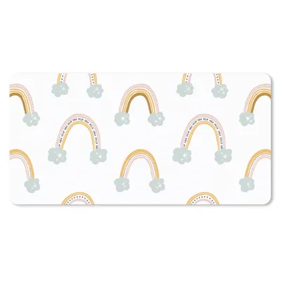 Produktbild von MuchoWow® Mauspad Mousepad Mädchen - Muster - Regenbogen 60x30 cm - Mousepads - Maus Mat - Pad - Mausunterlage - Nachhaltig