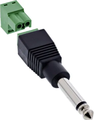 Image de Connecteur InLine® 6,35 mm (Klinkenstecker) pour borne, mono, 2 pôles