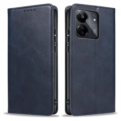 Produktbild von Handyhülle für Xiaomi Redmi 13C Kunstleder Flip Cover Hülle Klapphülle Case Kartenfach Farbe: Blau