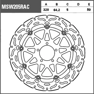 Produktbild von TRW Bremsscheibe Sportiv schwimmend MSW205RAC 1290 Super Duke R KTM Superduke