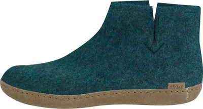 Produktbild von glerups Ledersohle Boots Filzstiefelette bietet hohen Tragekomfort, Flexibles Design für einfaches Hineinschlüpfen, Wolle absorbiert Feuchtigkeit effektiv