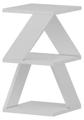 Image de Table d'Appoint - 30 x 50 x 30 cm - Blanc