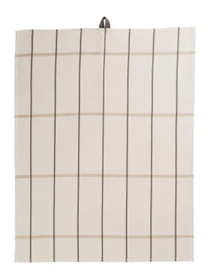 Image de Torchon de cuisine écru à carreaux