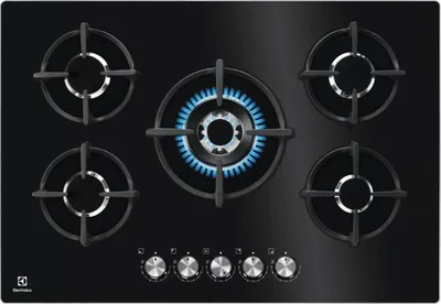 Immagine prodotto di Electrolux KGG75372K piano cottura Nero Da incasso 74 cm Gas 5 Fornelli