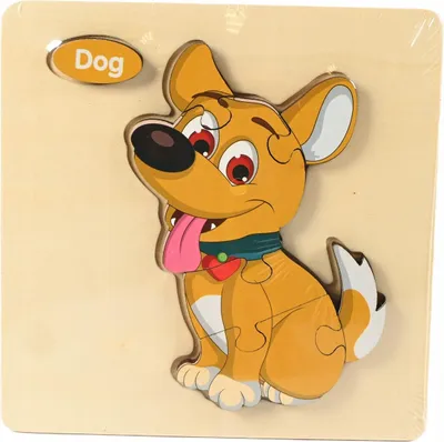 Produktbild von Holzpuzzle Kinder Steckpuzzle Lernspielzeug Bunt Motorikspielzeug 15x15cm Verschiedene Motive