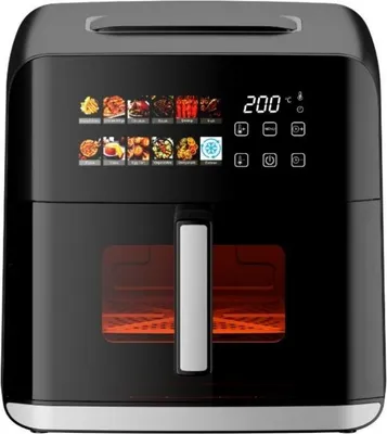 Produktbild von Oliver Voltz OV51980CF, Heißluftfritteuse, 1800 W, 8 Liter, 12 Programme, Timer, Schwarz, Air Stir Fryer