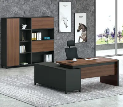 Obrázek produktu pro Psací stoly manažerský rohový stůl kancelářský nábytek nábytek z praxe kancelářský nábytek