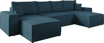 Produktbild von MIRJAN24 Wohnlandschaft Malaga U Cord mit Schlaffunktion und Bettkasten, Polstercouch, Stilvoll Polstersofa vom Hersteller (Farbe: Poso 05)