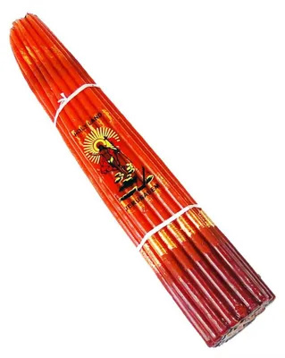Altarkerzen Jerusalem 33 Stück rot 25 cm Paraffin