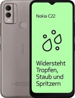 Zdjęcie produktu dla Nokia C22 - smartfon 4G - Dual-SIM - pamięć RAM 2 GB / pamięć wewnętrzna 64 GB - gniazdo microSD - 6,52"