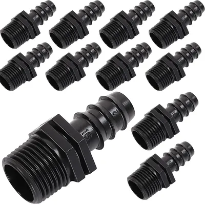 Produktbild von Verbindungsstücke Verlegerohr Wasserleitung, 16 mm mit 1/2" Außengewinde x10