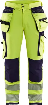 Produktbild von Blakläder High Vis Bundhose 4-Wege Stretch 1997 1642 in 2 Farben, Farbe:gelb/marineblau, Größe:56