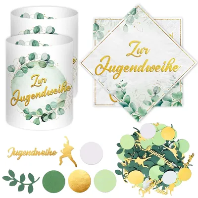 Serviette für Jugendweihe, Pai'dui Dekoration, 1 Stück